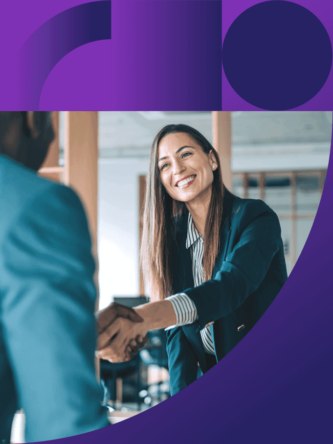 Two agents shaking hands